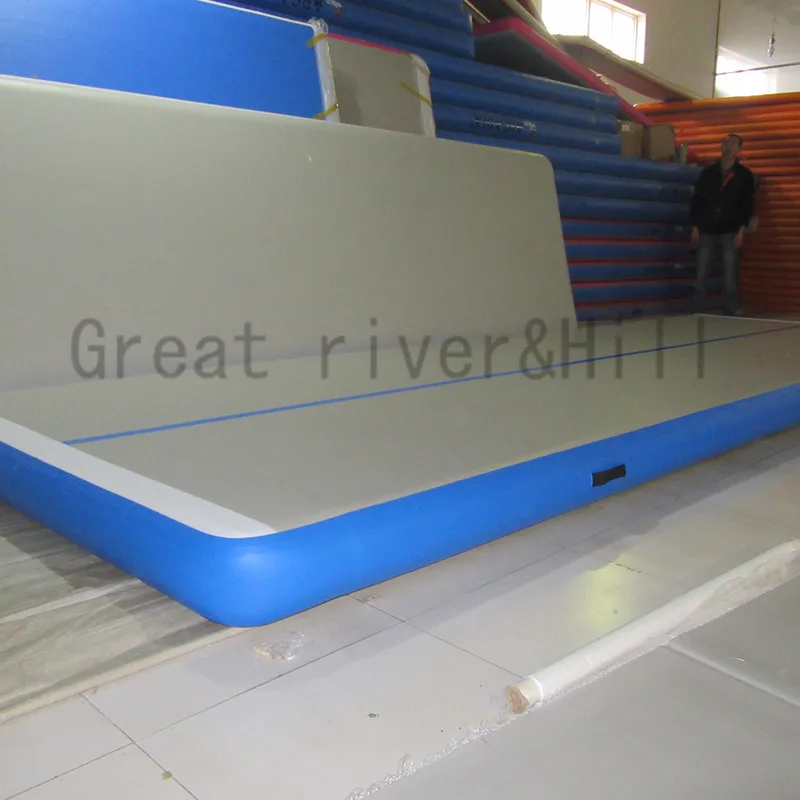 Дешевая надувная дорожка для тренировок tumbling коврик тренажерного зала детей с