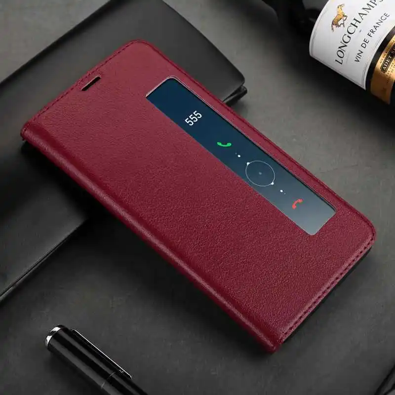Чехол MAKEULIKE из натуральной кожи для huawei mate 10/mate 10 Pro, чехол с окошком и магнитной застежкой для huawei mate 10, флип-чехол