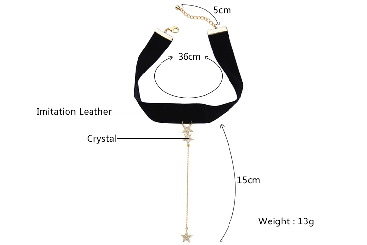 Крупная цена черный чокер из широкой искусственной кожи женское украшение