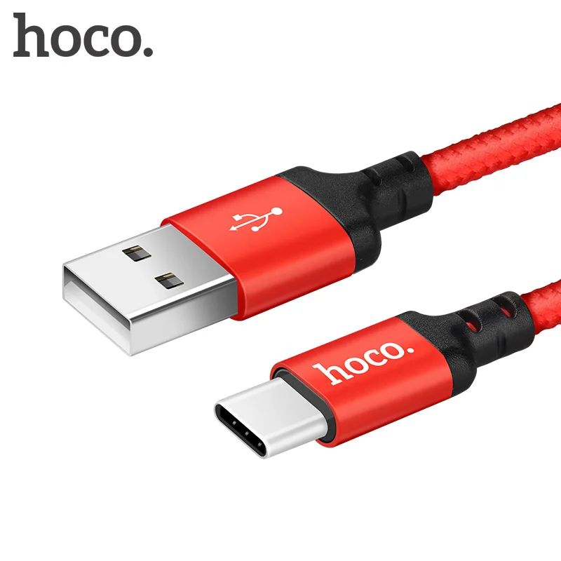 Оригинальный USB кабель HOCO типа C 2 А для быстрой зарядки и передачи данных Galaxy S8 Plus