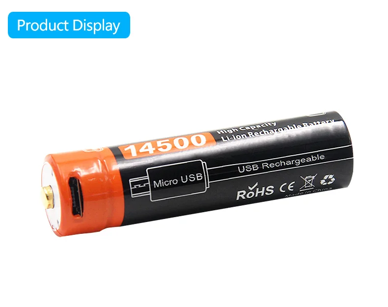 2 шт./лот doulepow DP-USB14500-750mAh 3.7Li-ion аккумуляторная батарея фактическая емкость USB DC-зарядка усовершенствованная Интеллектуальная батарея