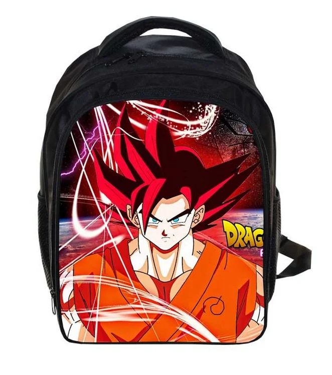 001 13 дюймов Детский рюкзак Dragon Ball Z рюкзак Sun Goku детские школьные сумки для мальчиков и девочек повседневные Рюкзаки студенческая сумка Mochila - Цвет: 001