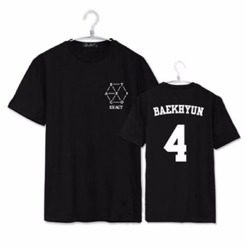 Mainlead Kpop EXO EX'ACT унисекс футболка Точная Baekhyun Chanyeol Монстр телефон для женщин