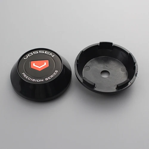 KOM набор из 4 65 мм центральный колпачок для обода voiture trim hubcap rotiform письмо логотип эмблема колпачки для колес для vossen CVT VFS2 автомобиля - Цвет: black vossen black