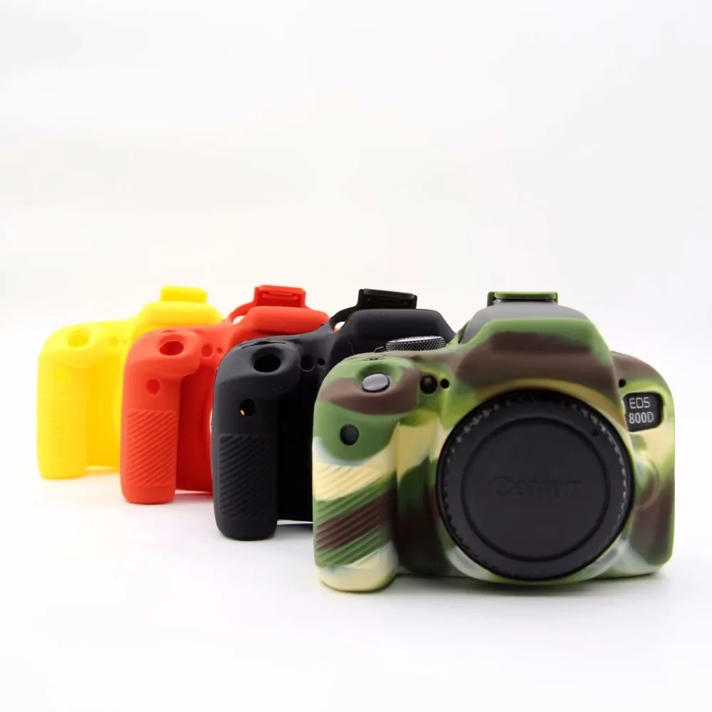 Мягкий силиконовый резиновый чехол для камеры canon 80D 90D 800D|Сумки фото-/видеокамеры|