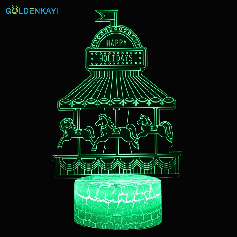 3D Светодиодная Ночная лампа Оригинальное ночное освещение атмосферная