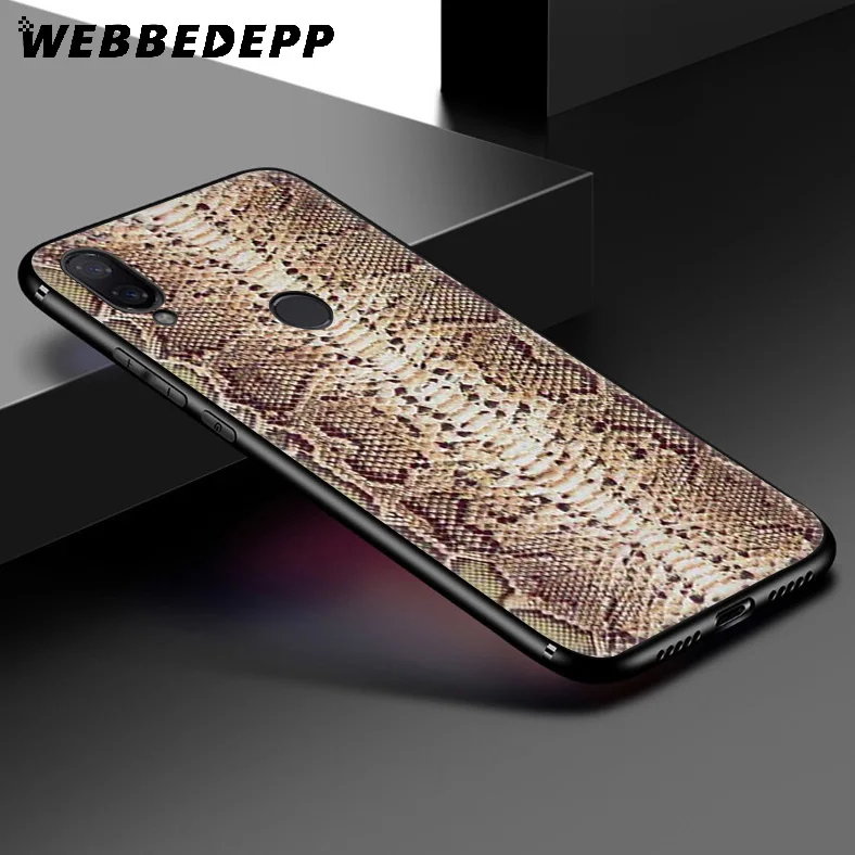 WEBBEDEPP Snake Skin Soft Case for Xiaomi Redmi K20 7A 4A 4X 5 5A 6 6A S2 Note 8 4 7 Pro Plus Prime |