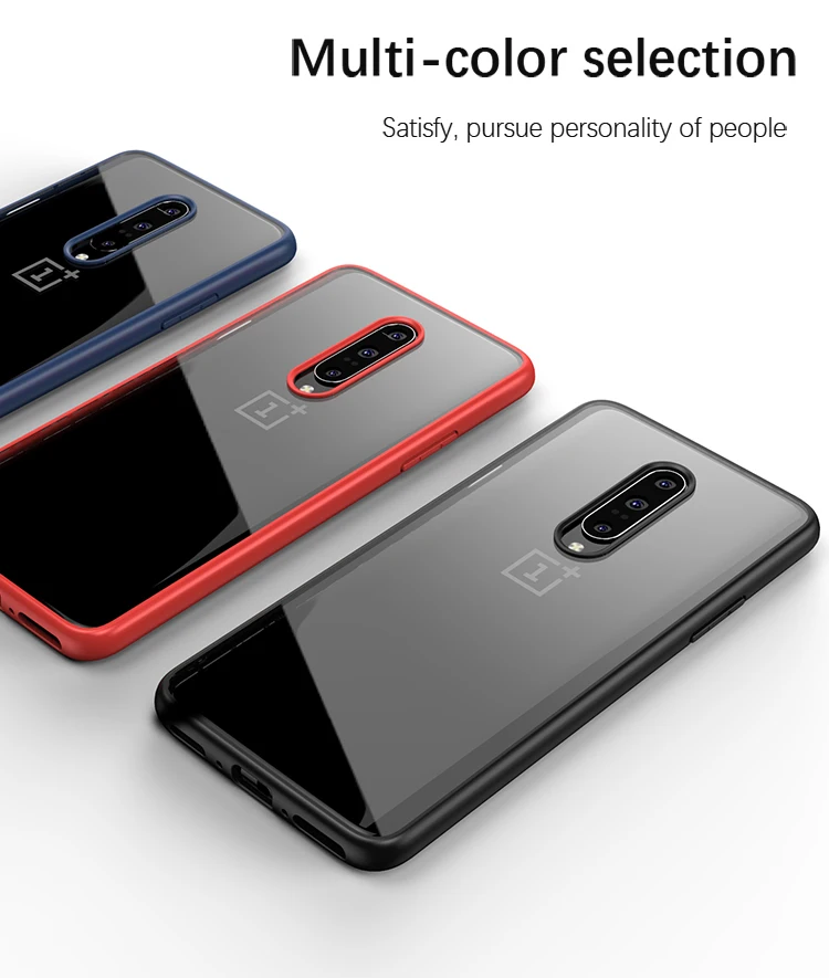 Для OnePlus 7 Чехол IPAKY 7 Pro чехол Прозрачный ударопрочный TPU+ PC Гибридный противоударный чехол для Oneplus 7 Pro Чехол