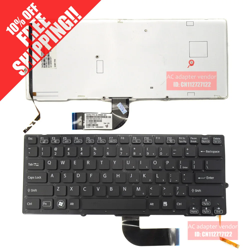 Черная клавиатура для ноутбука Sony VPCSB18GA VPCSB18GG VPCSB18GH|laptop keyboard|keyboard for laptopkeyboard laptop |