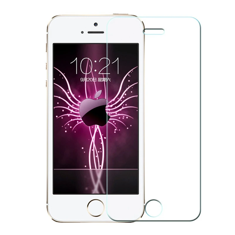 Прозрачное закаленное стекло для защиты экрана Защитная пленка Apple iPhone 4 4S 5 5C SE 6 6S