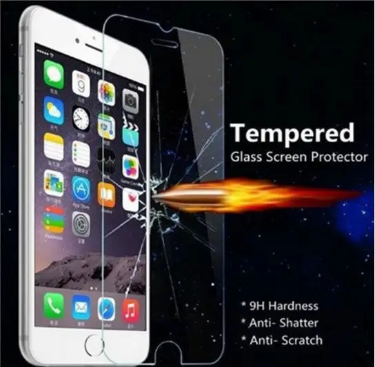 Премиум Закаленное стекло и ПЭТ(мягкий) протектор экрана для iPhone X 8 7 Plus 6 Plus 5 5S 5C 4 4S SE защитная пленка