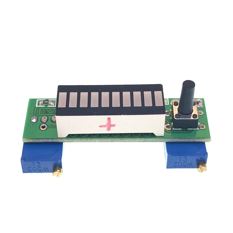 Наборы Diy LM3914 10 сегментный 5 в 12 В емкость батареи уровень мощности Красный светодиодный индикатор Дисплей