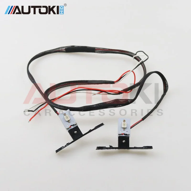 Автомобильный светодиодный DRL Devil Eyes для мотоцикла Autoki демон злые глаза 2 5 фары