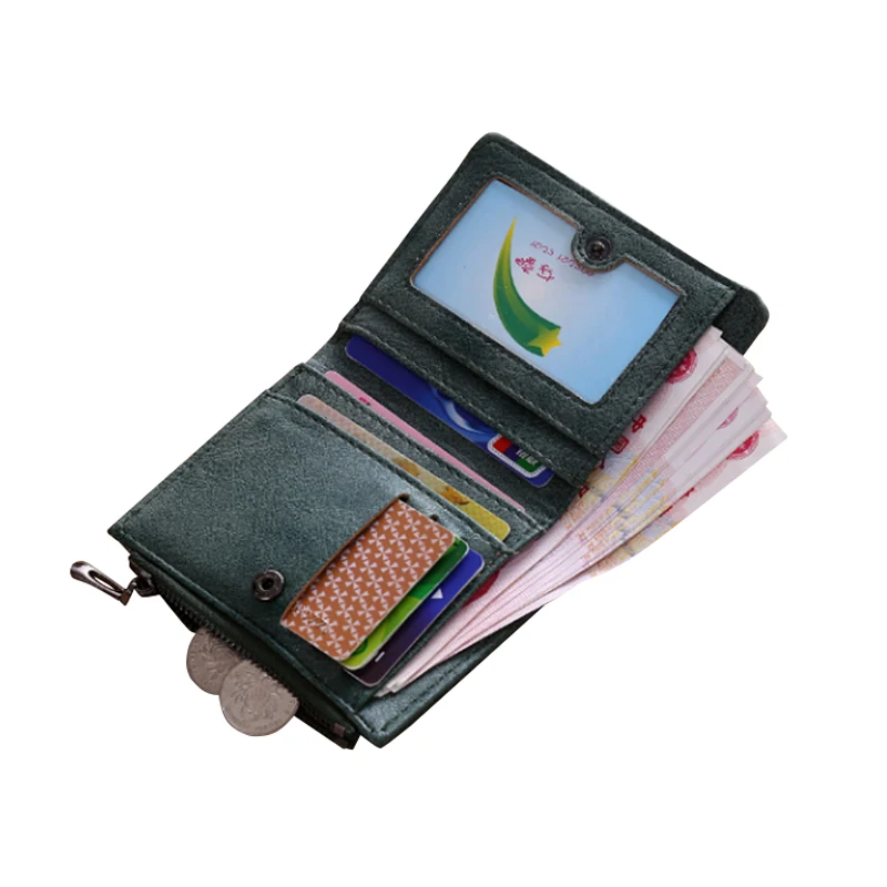 Женский кошелек с вышивкой короткий дизайнерский бумажник из искусственной кожи