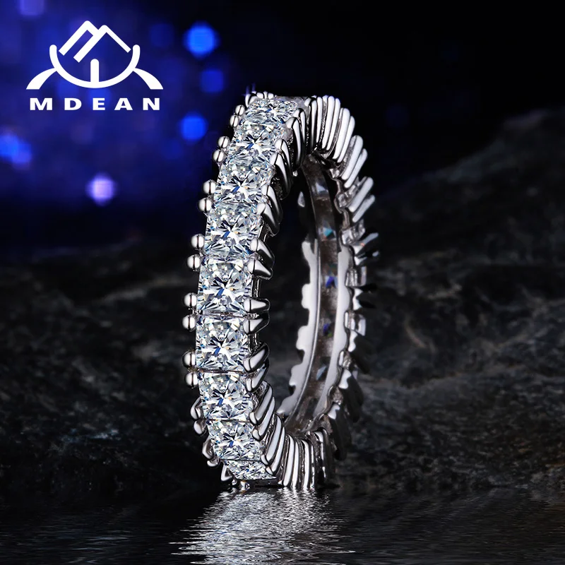 Обручальные кольца MDEAN из белого золота для женщин обручальное кольцо Женское