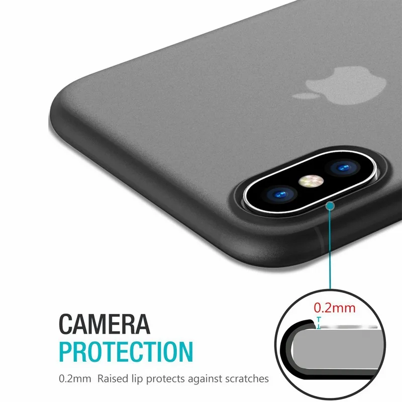 Для iPhone X XS Max XR чехол PP ультра тонкий защитный жесткий для 11 Pro 8 Plus 7 6 6S 5 5S SE 2020