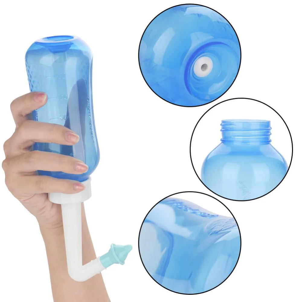 300ML Adults Children Medical Nasal Washer Nose Wash Bottle Nasal Irrigation Rinser Nose Relife