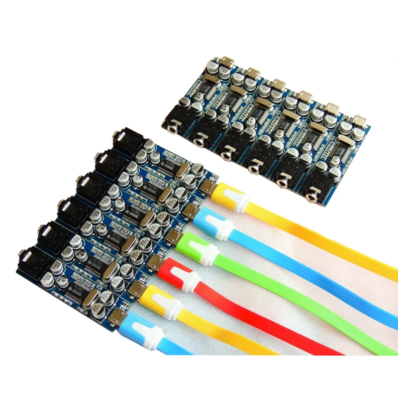 Lusya 1 шт. HIFI аудио PCM2704 мини ЦАП Декодер USB внешняя карта MICRO для мобильного
