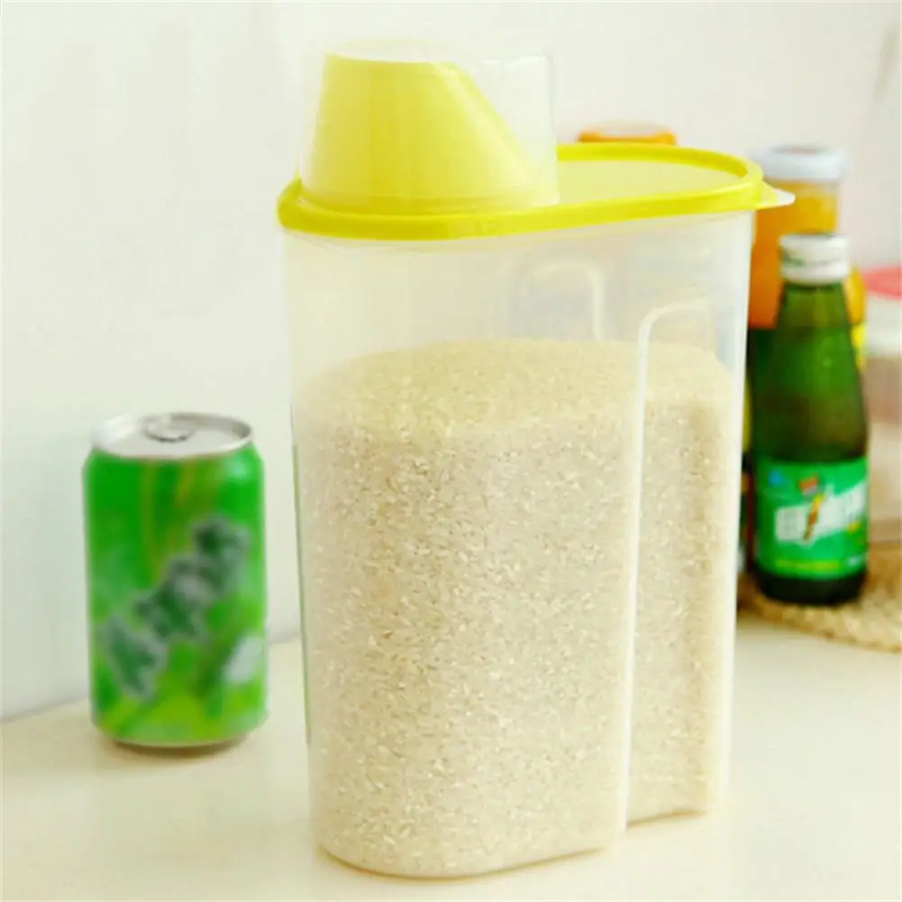 2.5L PP коробка для хранения еды прозрачный набор пластиковых контейнеров с крышками для заливки кухонных бутылок для хранения сухих зерен баночки