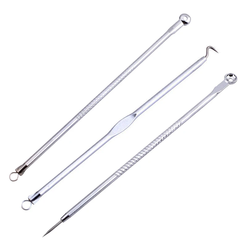 

Good Healthy 7 Pcs/ set Acne Blemish Remover Cleaner Needle Pimple Spot Extractor Makeup Facial Face Cleaning Tools