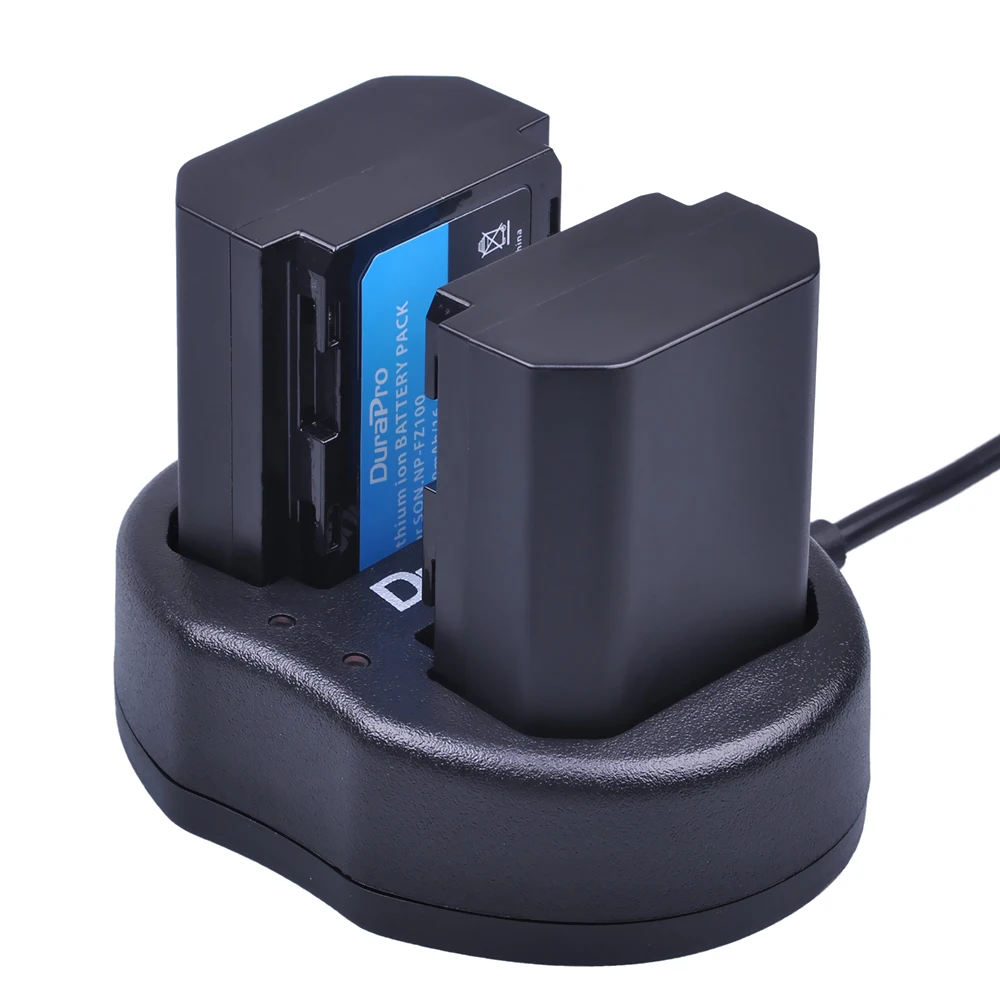 2 шт. 2280 мАч NP FZ100 батарея + USB зарядное устройство для Sony BC QZ1 Alpha 9 A7RIII ILCE 7RM3 камеры A9