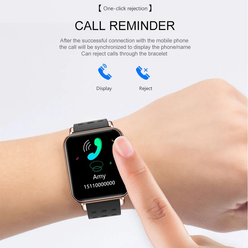 Спортивные мужские женские умные часы водостойкий смарт-браслет пульсометр