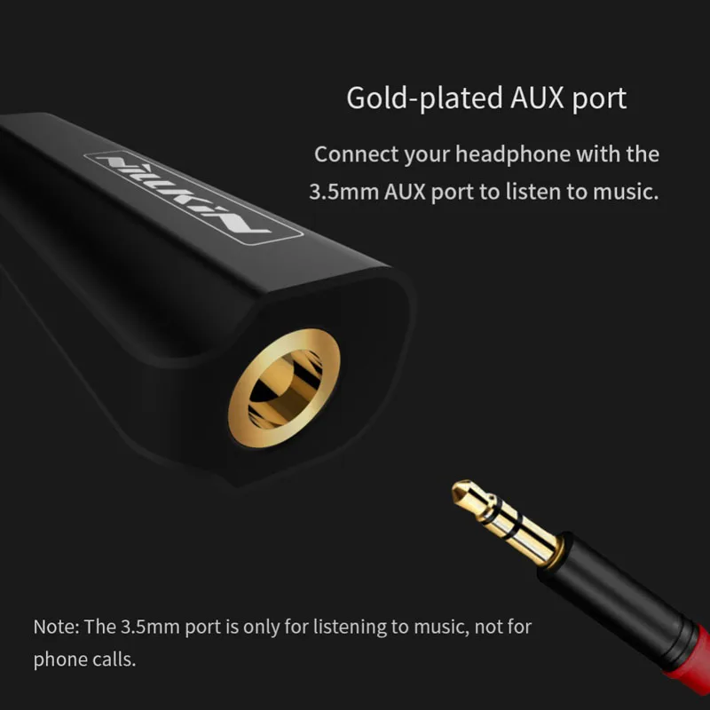 NILLKIN адаптеры для телефонов конвертеры iPhone 7 8 Plus X Xr Xs Lighting To 3 5 мм AUX кабель Jack