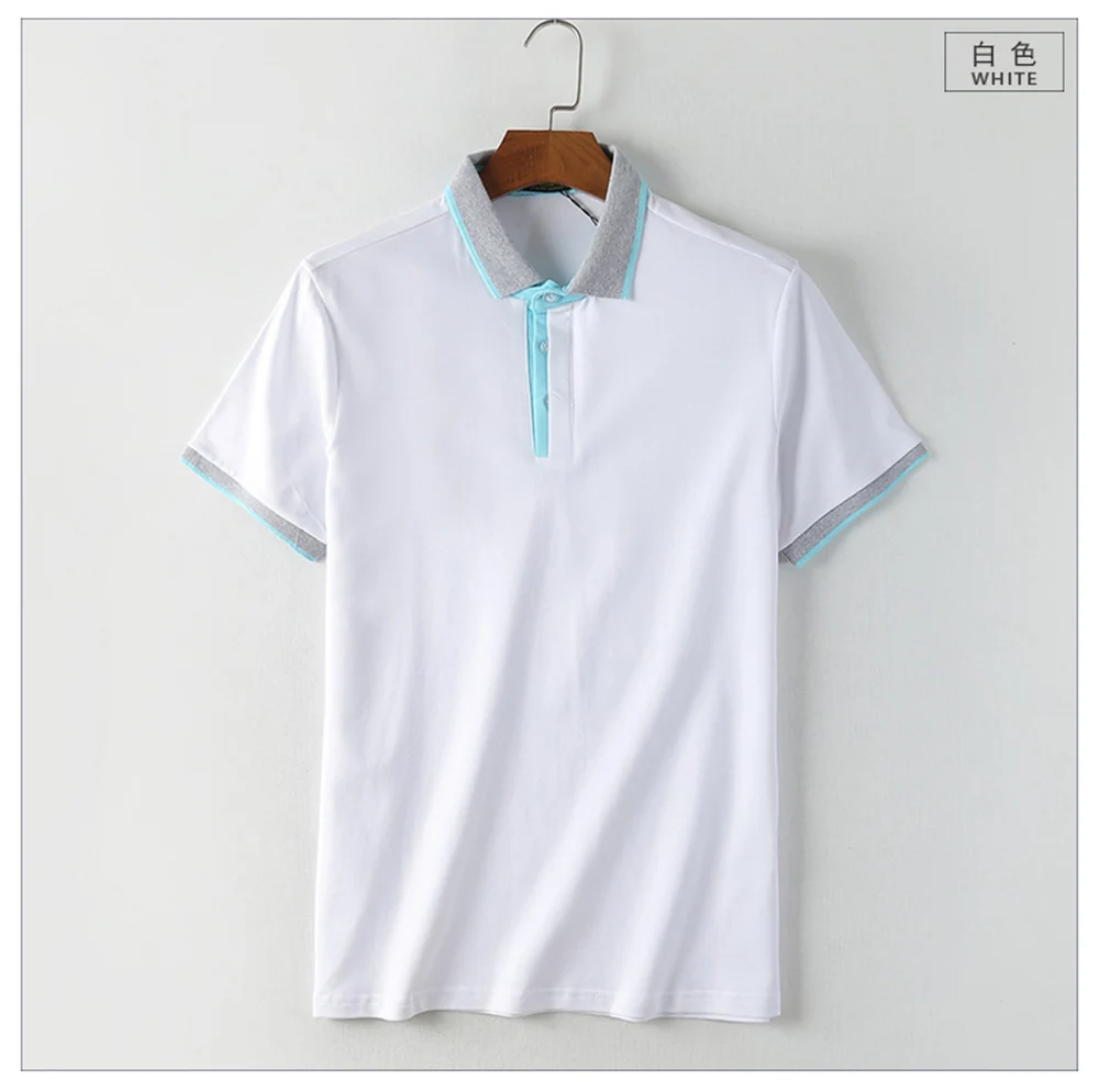 Мужская брендовая одежда поло для мужчины однотонная Camisa Polo t Masculina Polo рубашка умная повседневная мужская футболка Топы Хлопок Slim Fit