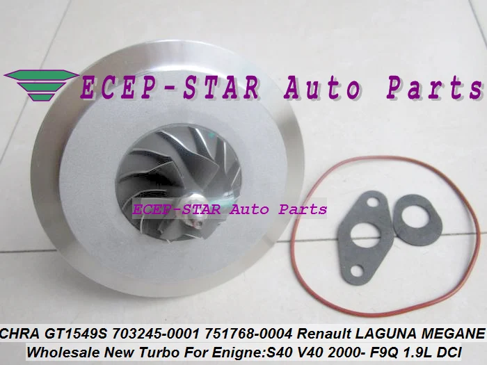 Картридж Turbo CHRA GT1549S 751768 -5004С Для Renault Laguna Megane Scenic Trafic для Volvo S40 V40 F9Q F9Q740 1.9L 105HP