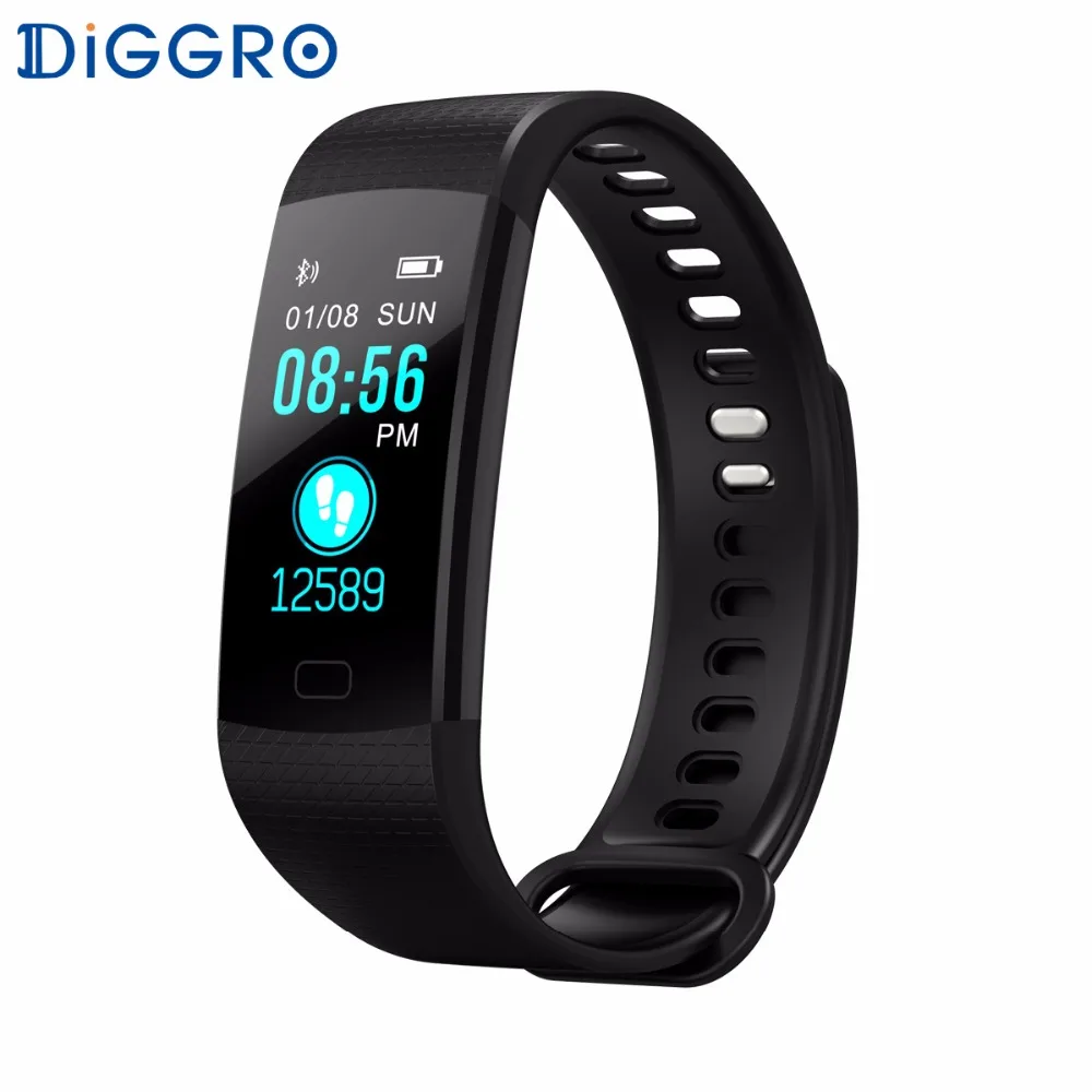 Diggro DB07 фитнес умный Браслет Спорт HD Цвет Экран сердечного ритма крови Давление
