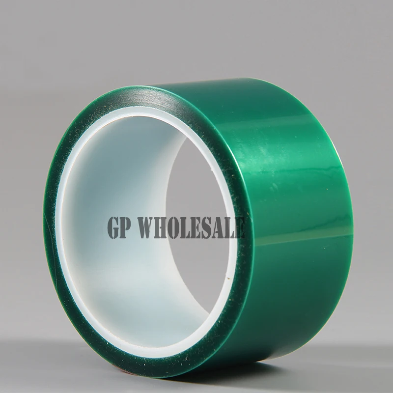 

1 х 350 мм * 33 м * 0,06 мм клейкая зеленая ПЭТ лента для теплового прибора для покраски печатных плат, экранирования покрытия, печати