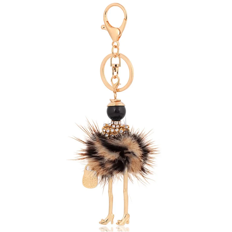 

statement women fur keychains peluche charm key ring chain handmade keyrings lovely gift bag pendants