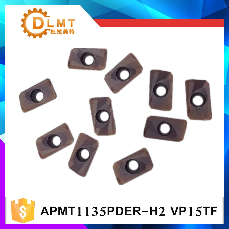 10 шт. APMT1135PDER H2 VP15TF M2 карбидная вставка индексируемая фрезерная | Инструменты