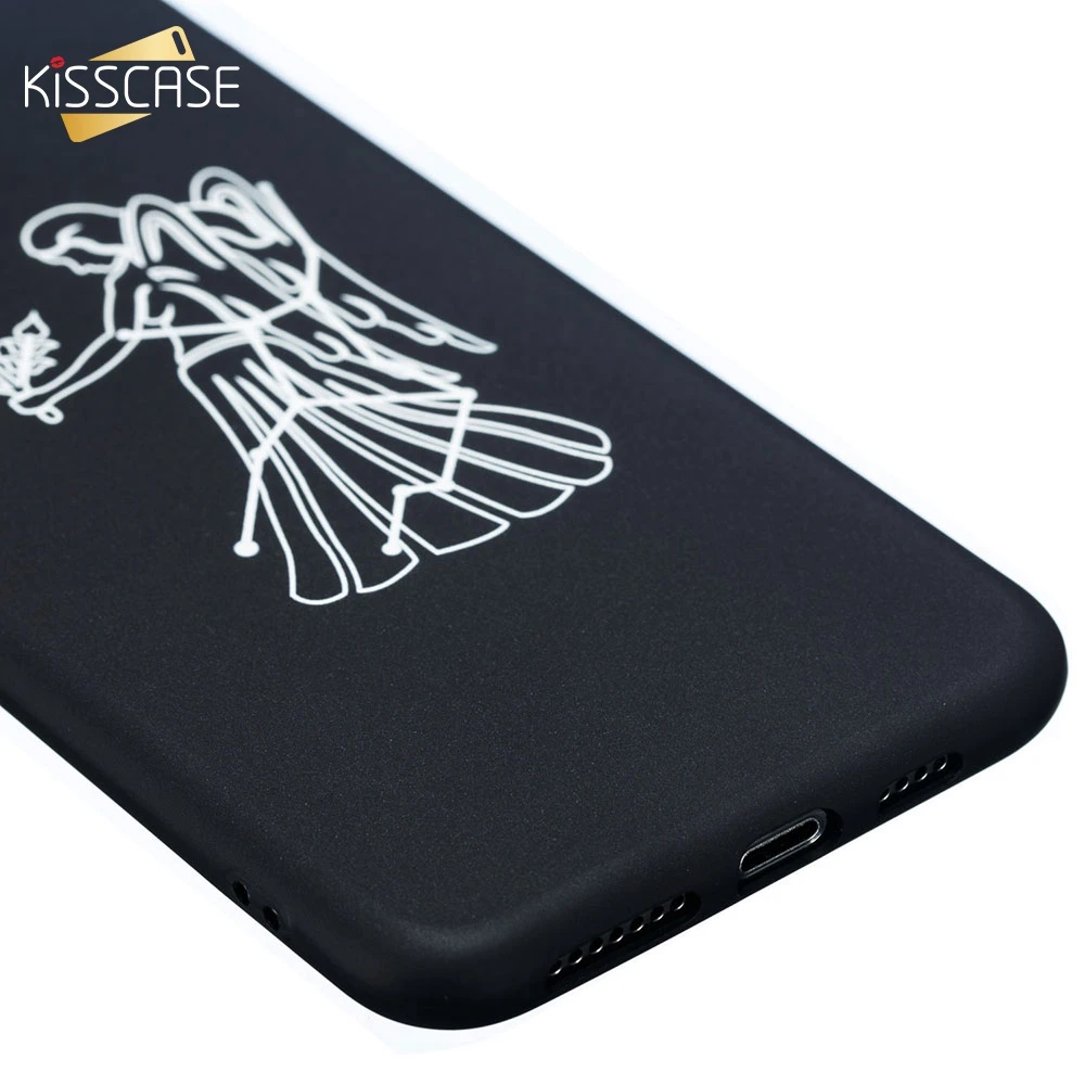 Мягкий чехол KISSCASE из ТПУ для iPhone XR X XS MAX 7 Plus 8 Twelve с созвездиями чехлы 6 6S задняя