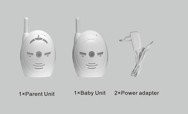Babykam Цифровой Детский монитор 2,4 ГГц Baba Electronics няня радио няня 2 способа разговора Беспроводной Детский монитор без батареи