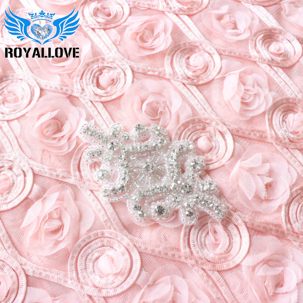 (5 шт.) Свадебные Прошитые Стразы для свадебных лент Украшенные бусинами и