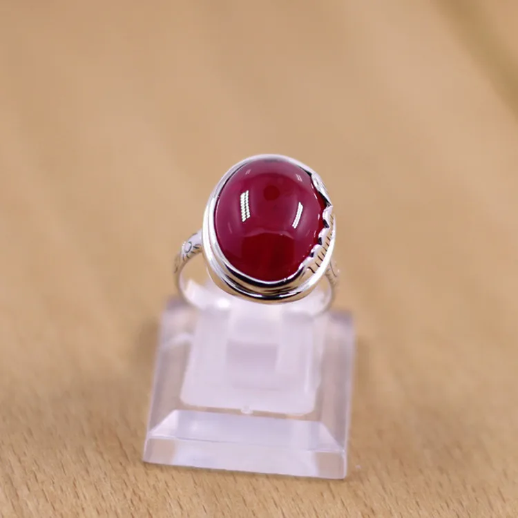 Серебряный Изысканная леди корунд серебряное кольцо