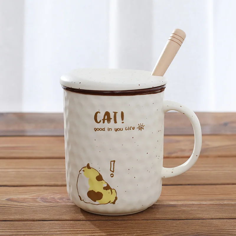 400 мл корейский милый кот кружка креативный мультяшный Кот керамическая кофейная