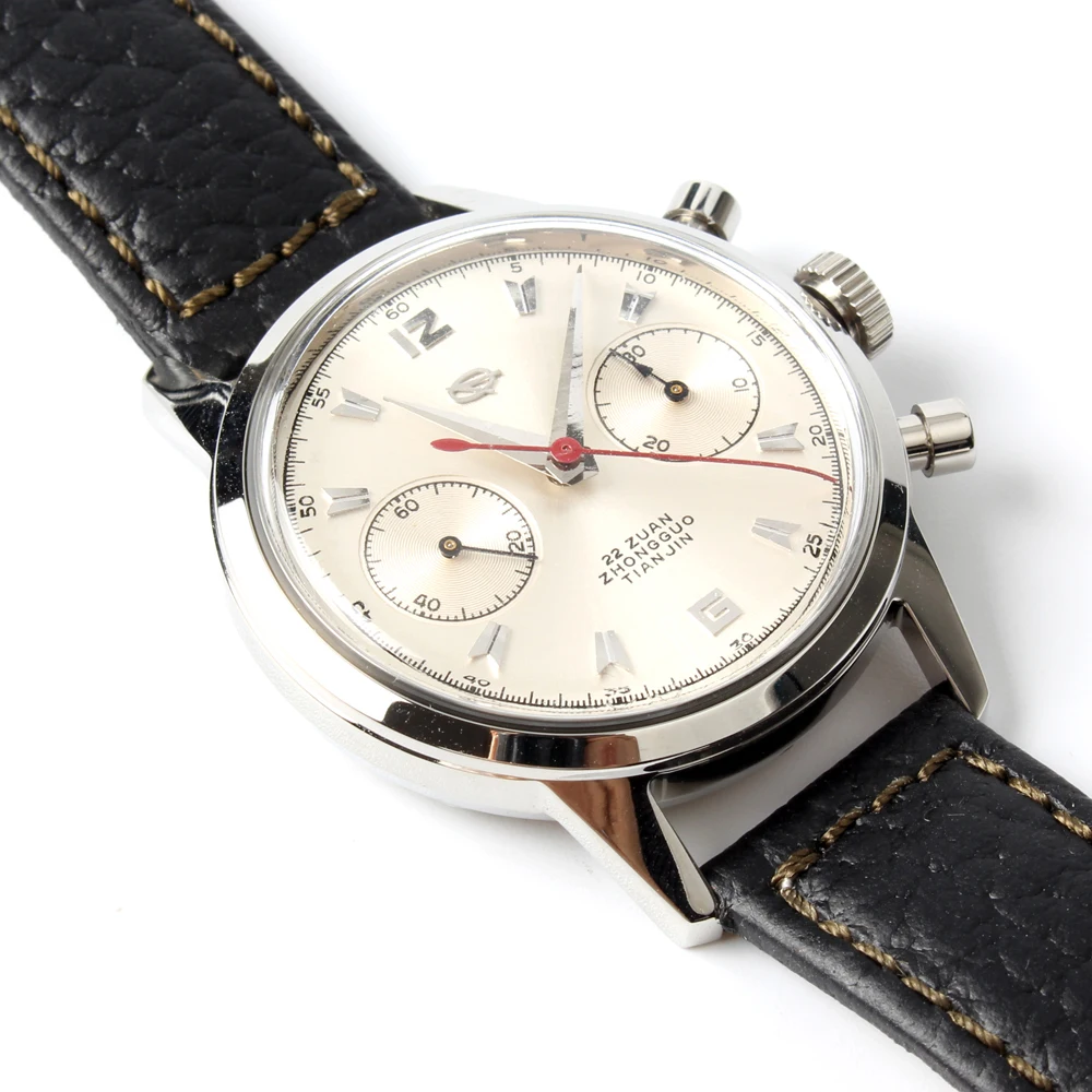 Чайка Китая первый авиации Винтаж Edition наручные часы из натуральной кожи