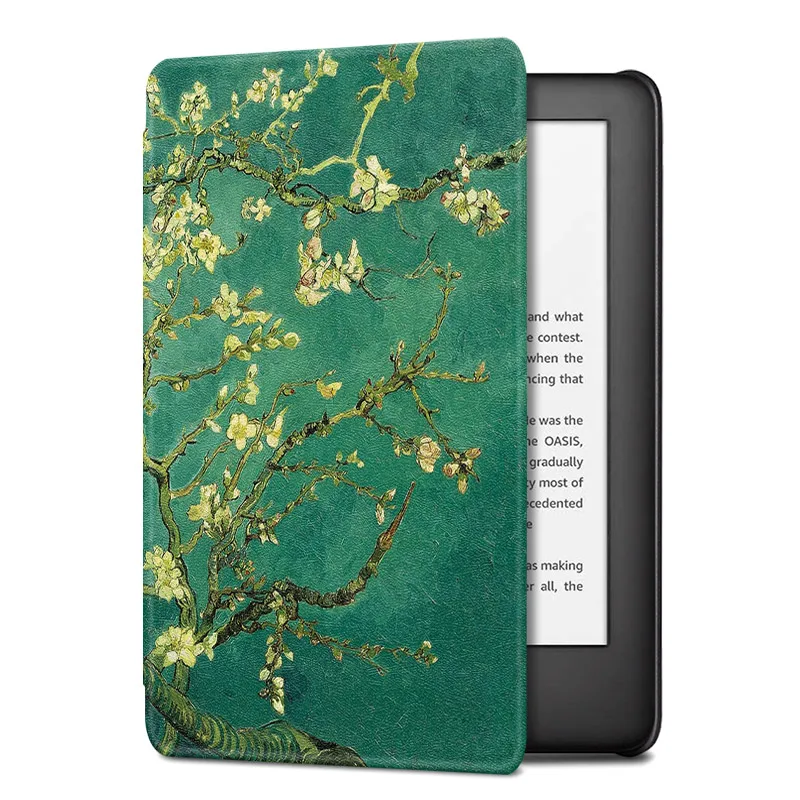 Apricot Flower BOZHUORUI чехол для всех-New Kindle(10 поколение, выпуск)-магнитный легкий защитный чехол с автоматическим выключением/пробуждением - Цвет: Apricot Flower