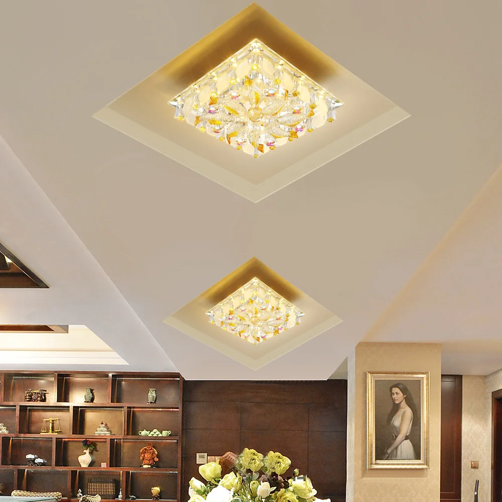 Aisle Lamp corridor lamp modern simple creative personality Xuan Guan into led crystal embedded ceiling spotlight LM4131445 | Лампы и