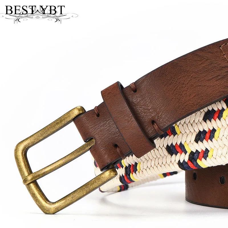 

Best YBT Women Belt Canvas Alloy Pin buckle Belt Simple Fashion Casual dress decoration High Quality Hot Selling Belt