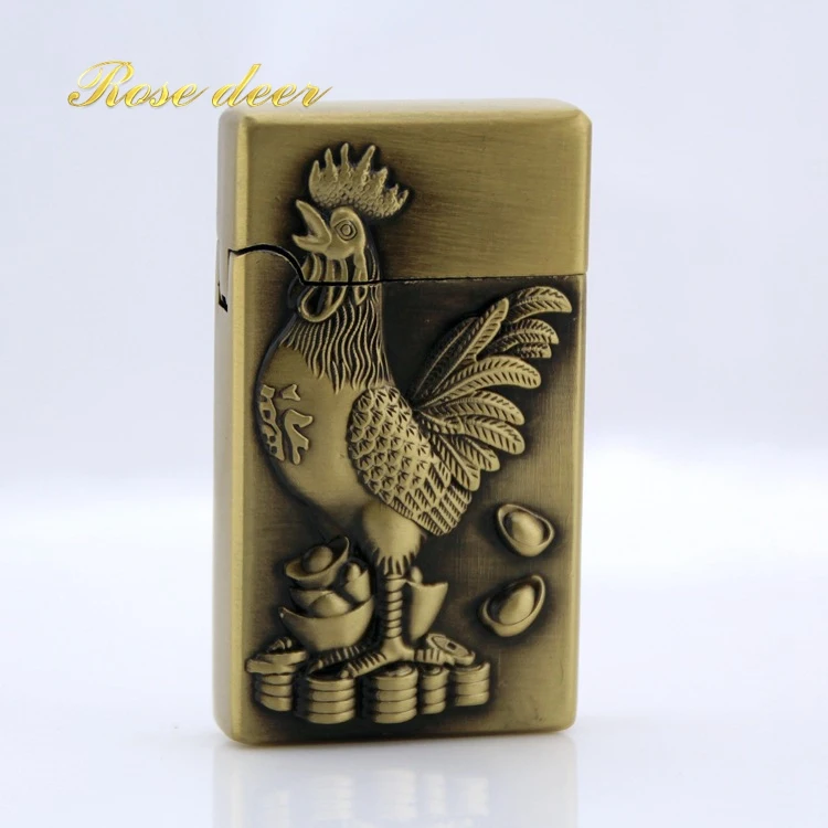 Luxury Compact Jet Butane Lighter Gasoline Inflated Gas Bullion Oil Grinding Wheel Bar Gold Brick Metal NO GAS | Дом и сад