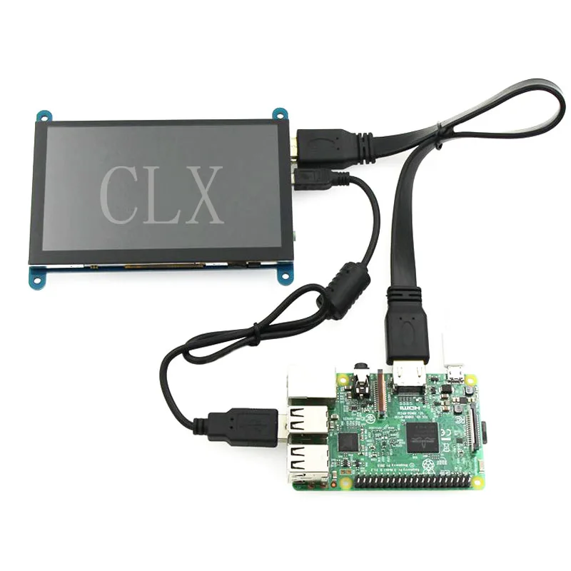 Raspberry Pi 3 Model B 7 дюймов 1024*600 TFT емкостный сенсорный экран+ кабель HDMI+ кабель USB