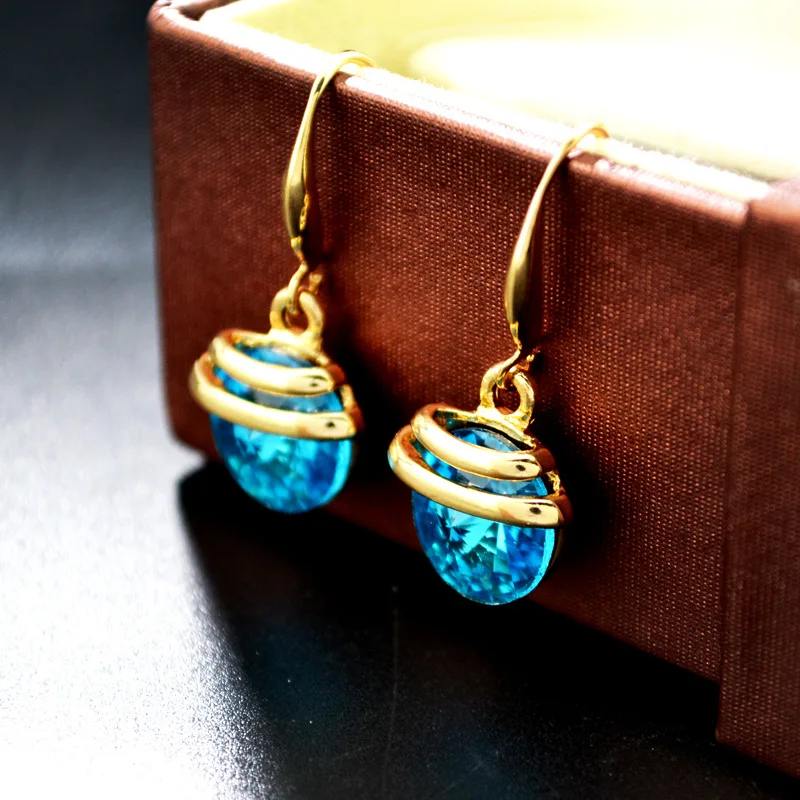 2017 новые модные серьги с кристаллами в европейском и американском стиле