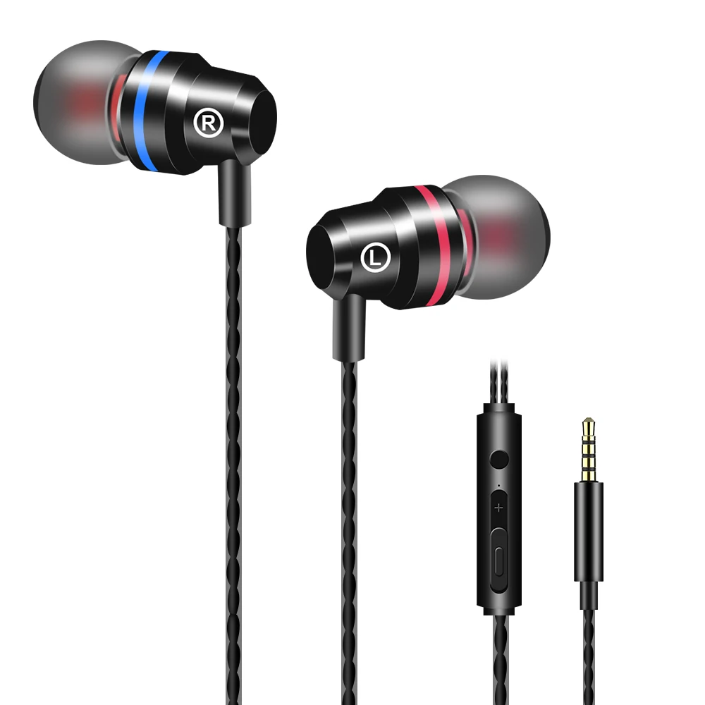 Горячая наушники-вкладыши с микрофоном проводные стерео наушники Hifi гарнитура для MP4 смартфона Xiaomi samsung Playstation 1,2 m 02