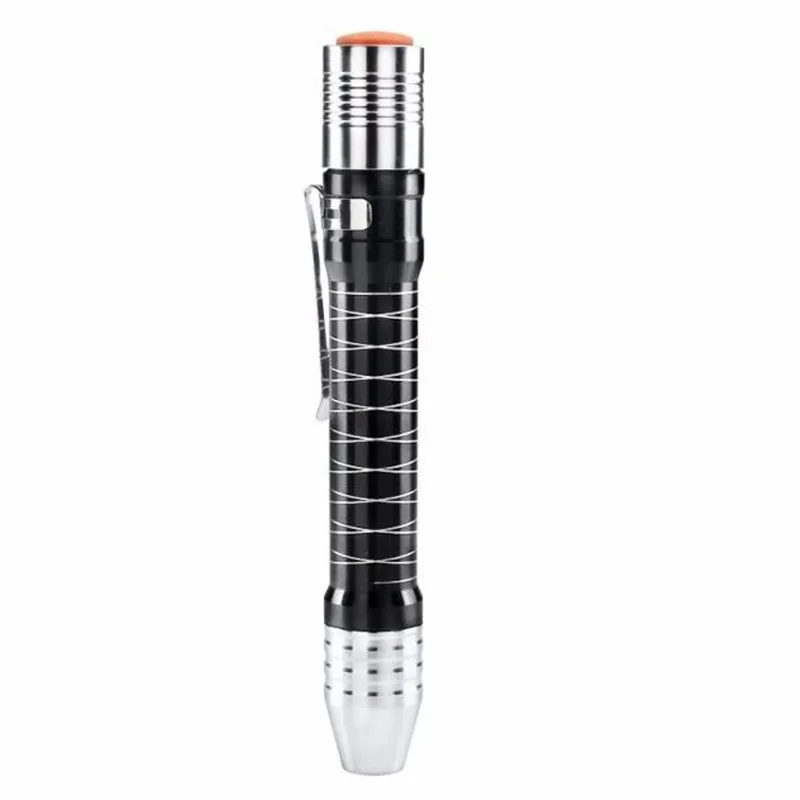 Waterproof Handheld Flashlights Torch Pocket bicycle Lamp Clip Mini Penlight Flashlight for Emergency Lighting AA Battery | Спорт и