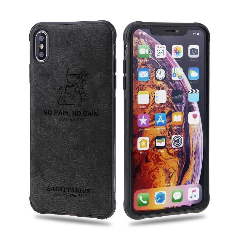 Силиконовый нескользящий чехол для телефона Sagittarius iphone 6 7 8 Plus X XS XR Max мягкий из ТПУ