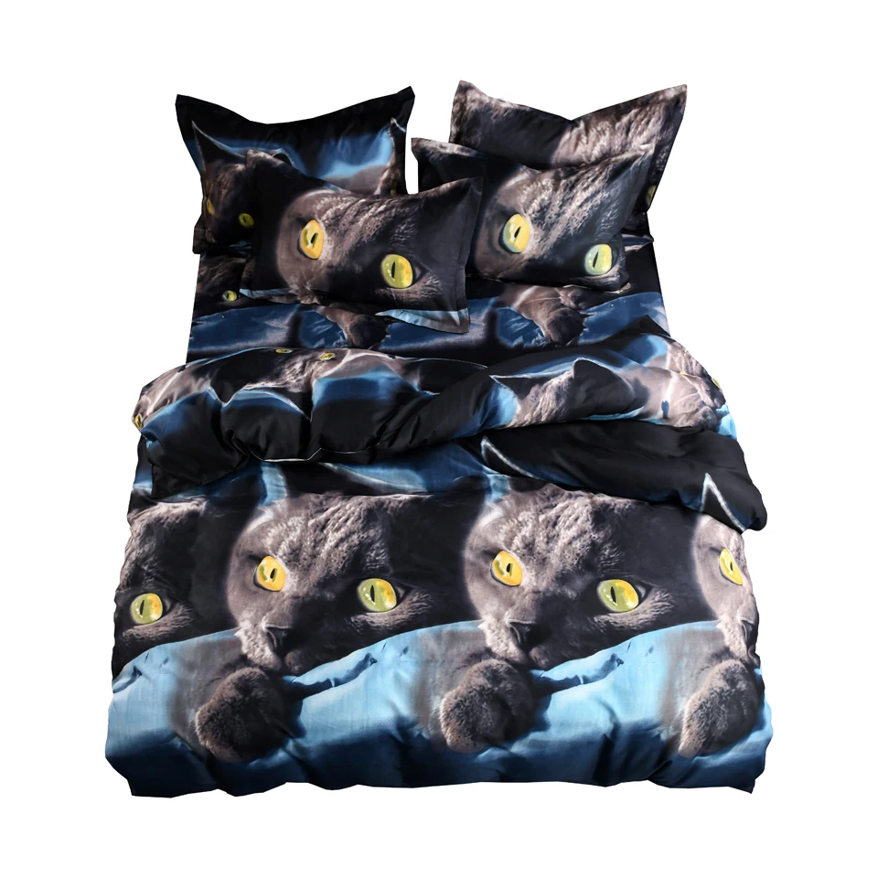 Leopard Rose Animal Bedding Set Europe Luxury Loepord Printing Duvet Cover Pillowcase Quilt | Дом и сад