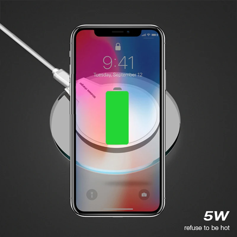 Беспроводное зарядное устройство TeoYall Qi для iPhone XS Max X XR 8 PLUS модная док-станция